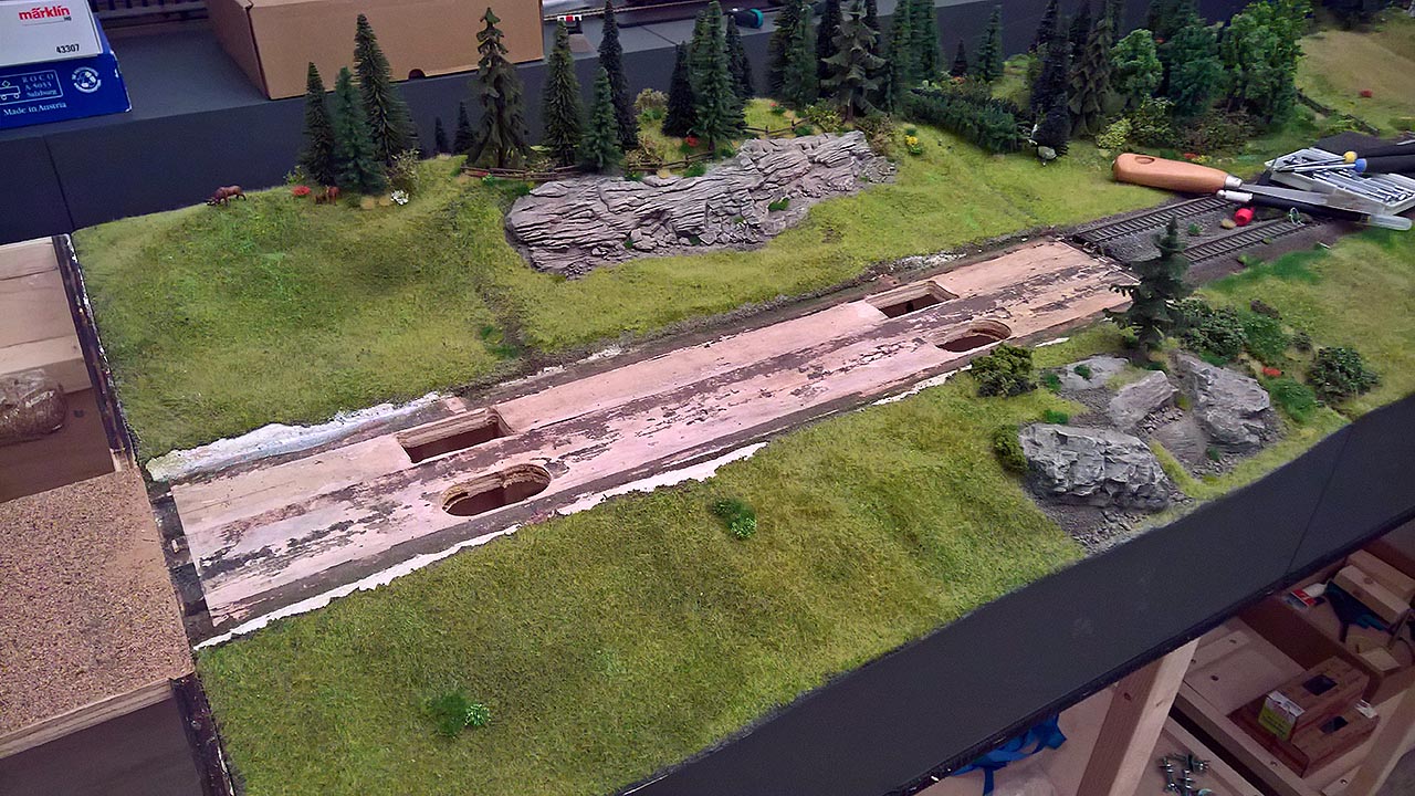 A model train