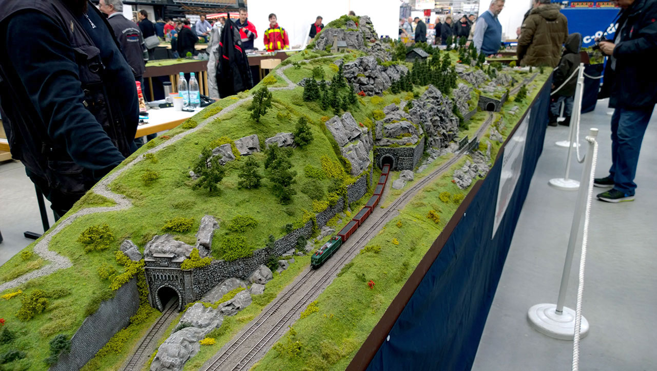 A model train