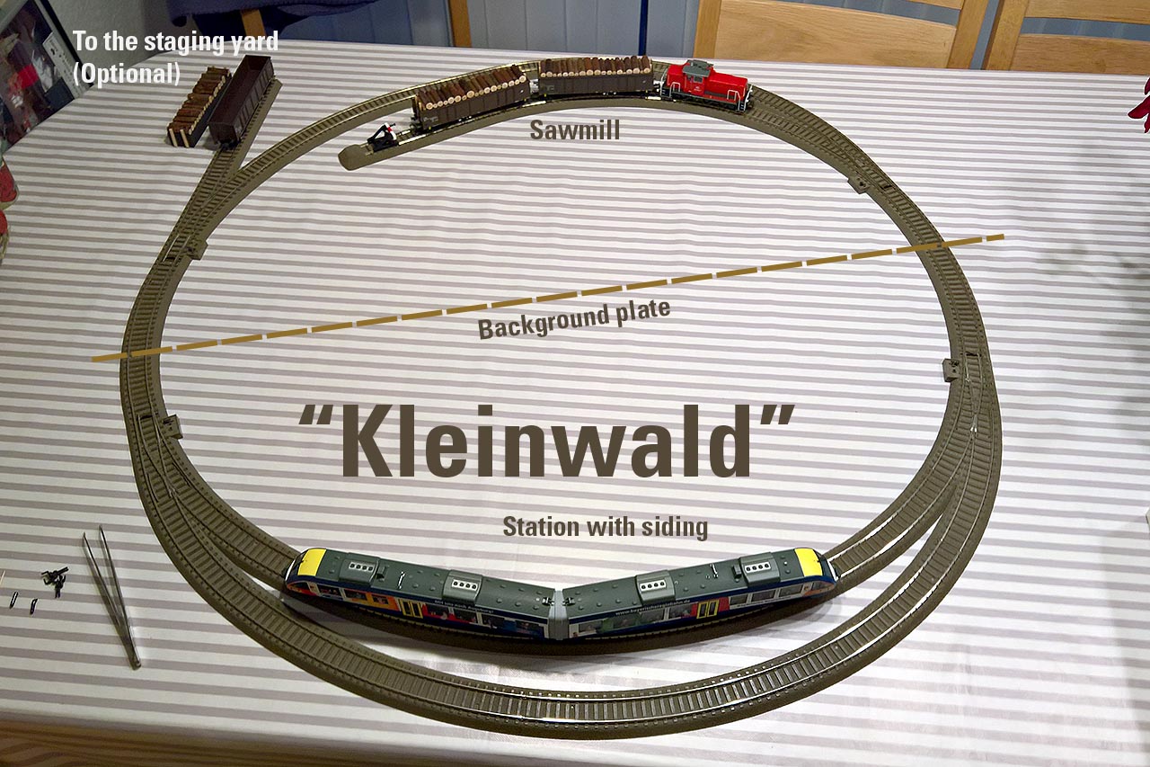A model train