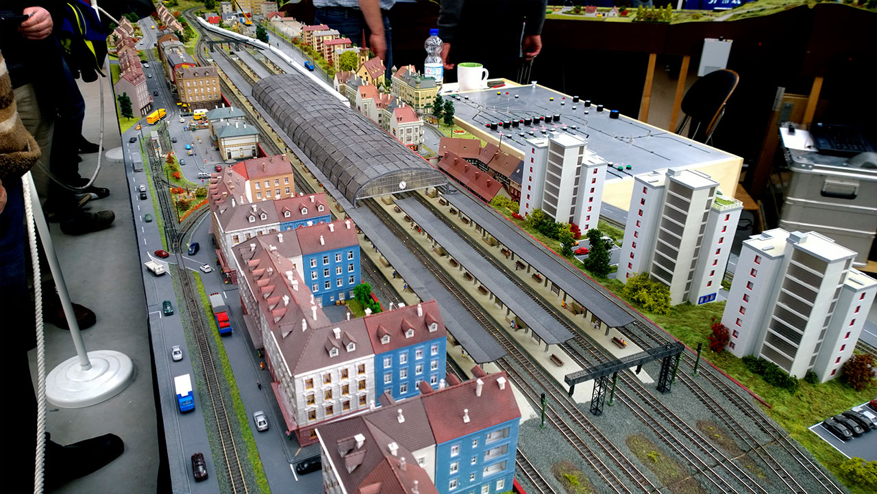 A model train