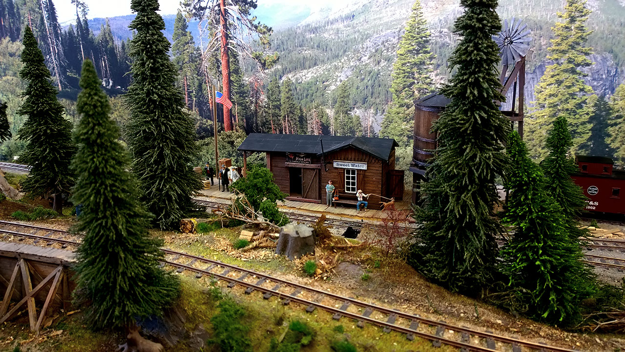 A model train