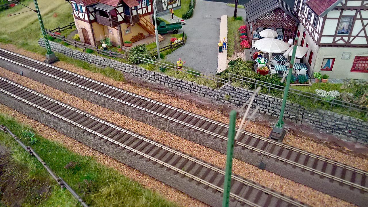 A model train