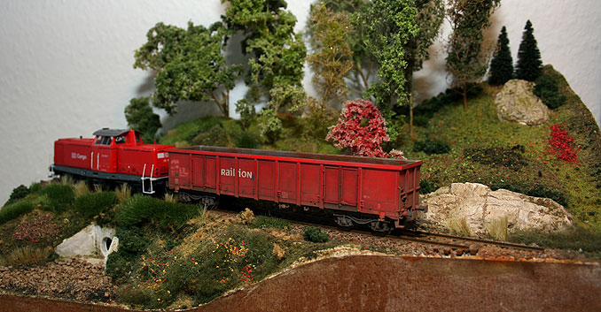 A model train