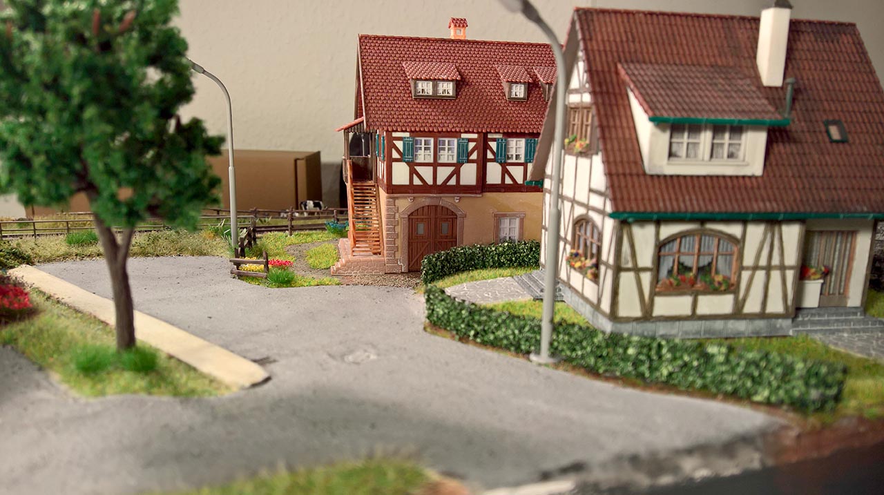 A model train