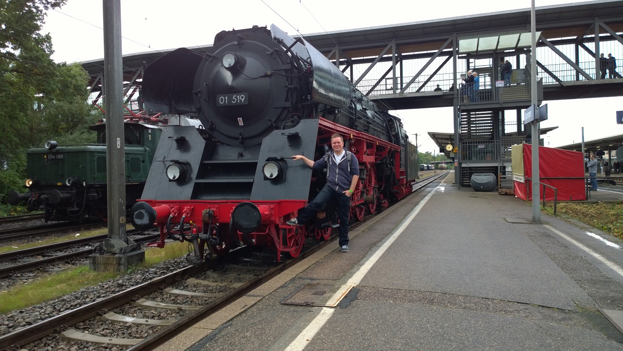 A model train