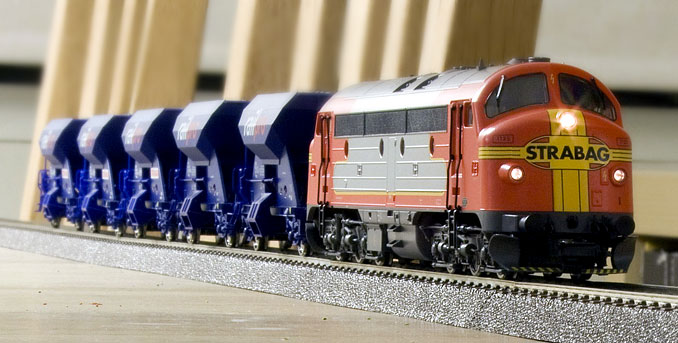 A model train