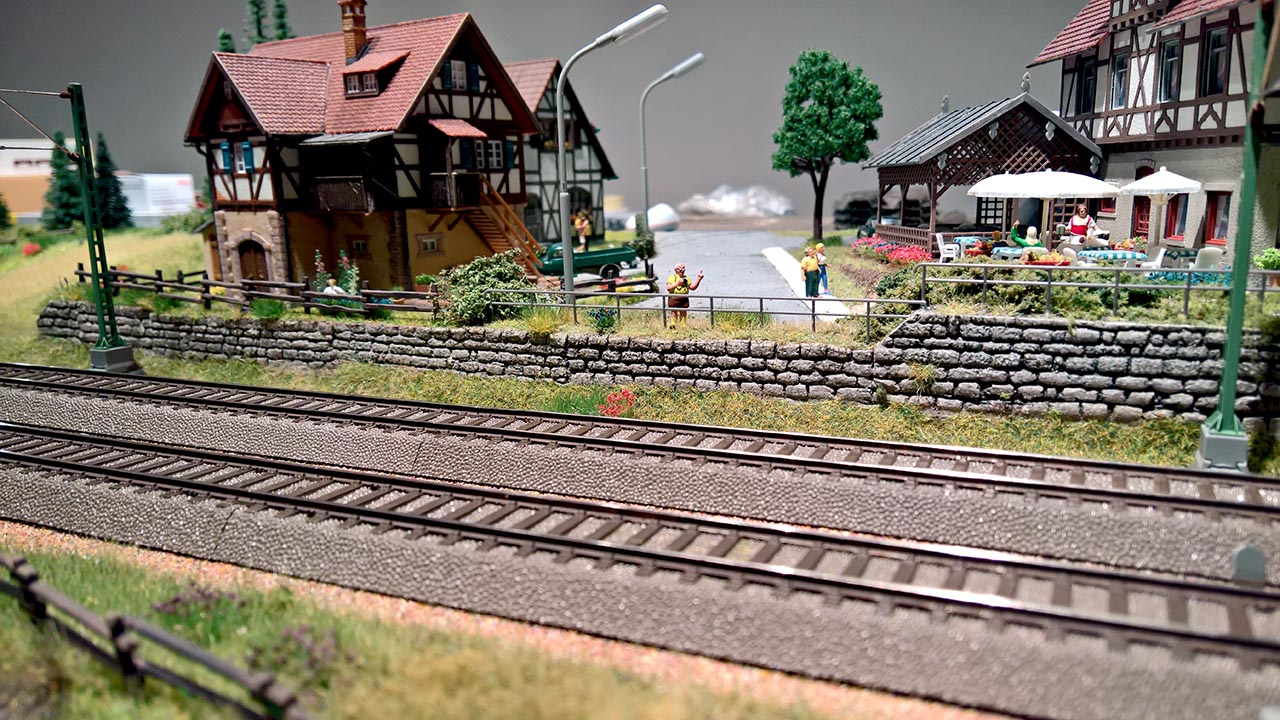 A model train