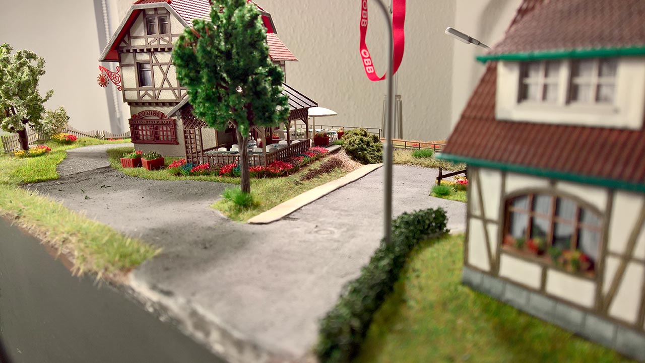 A model train
