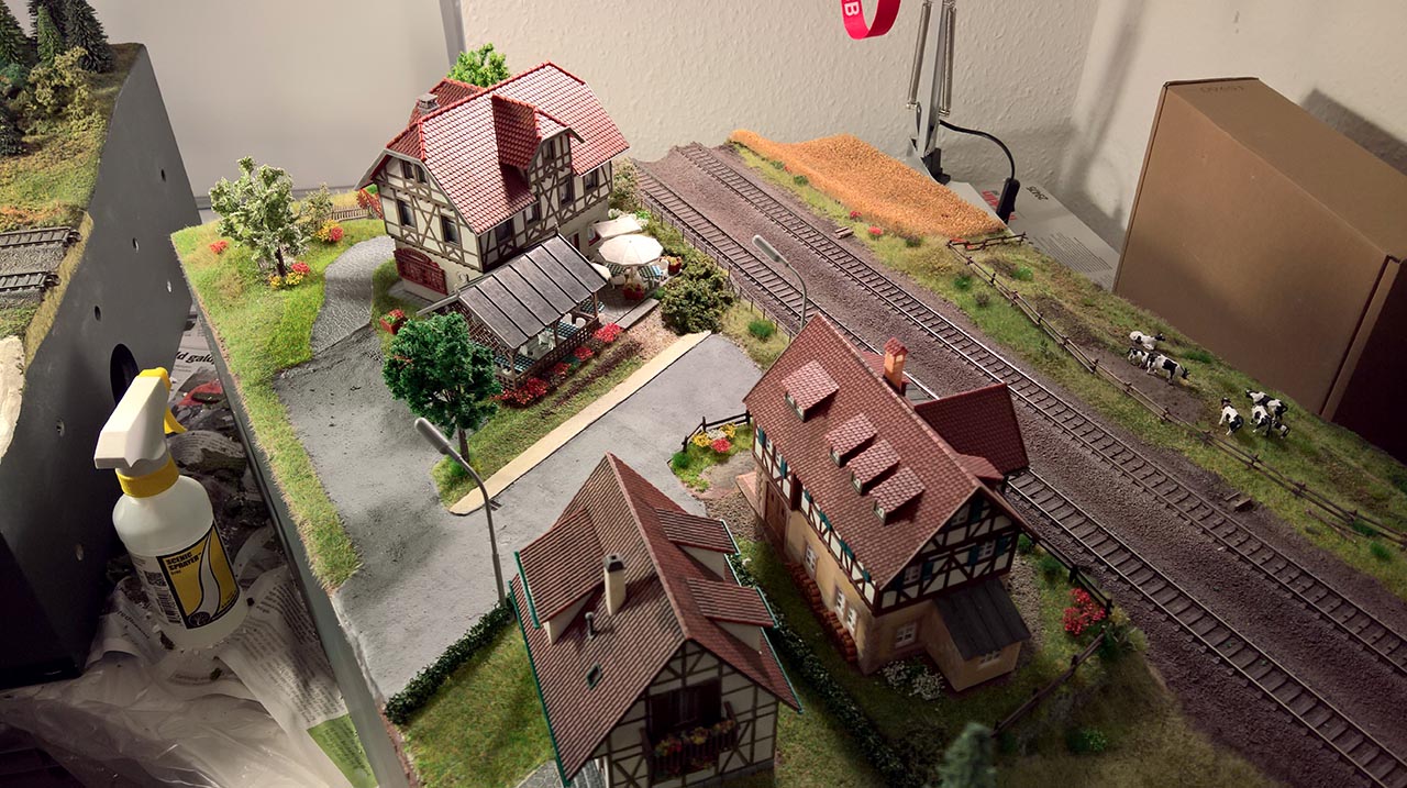 A model train