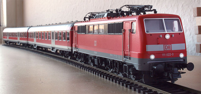 A model train