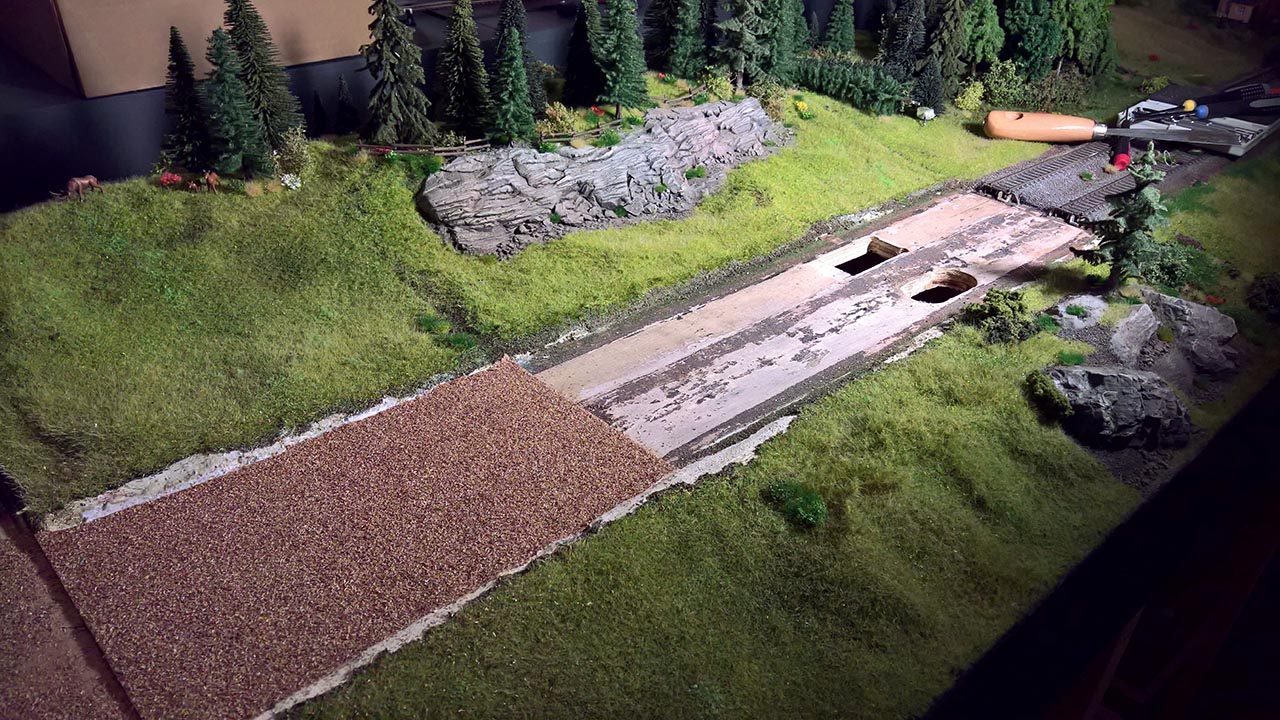 A model train