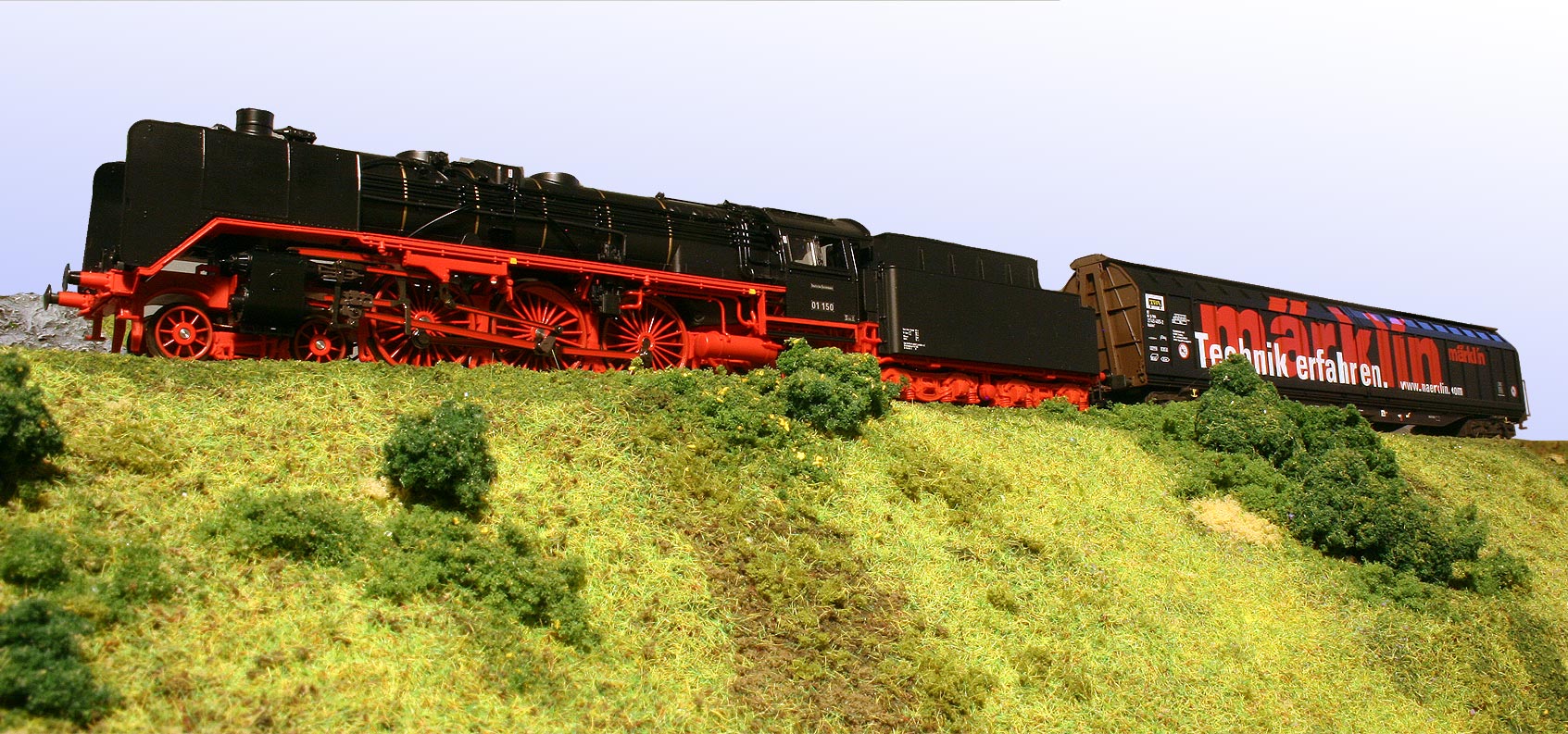 A model train