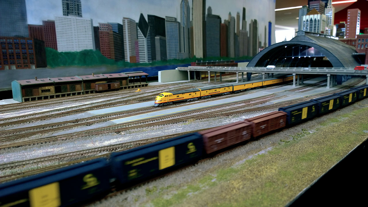 A model train
