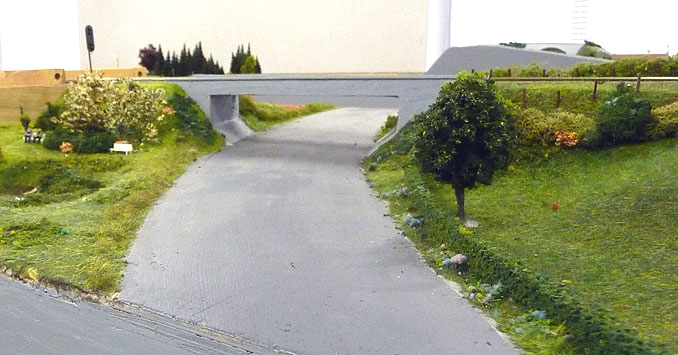 A model train