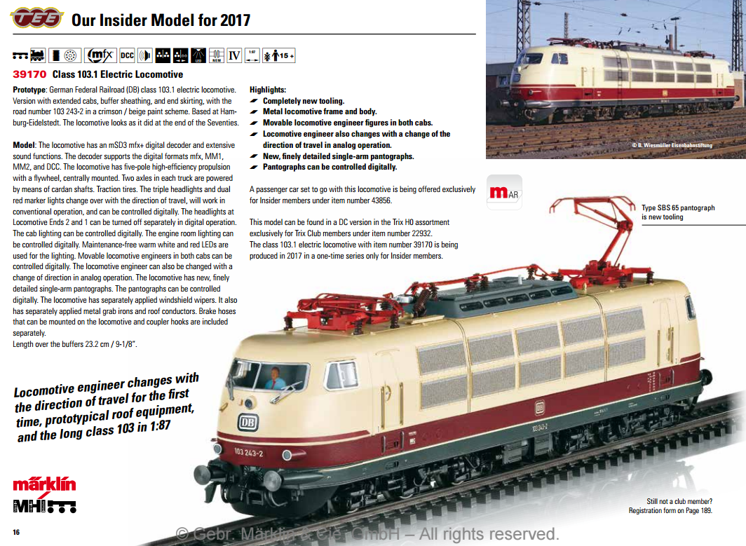 A model train