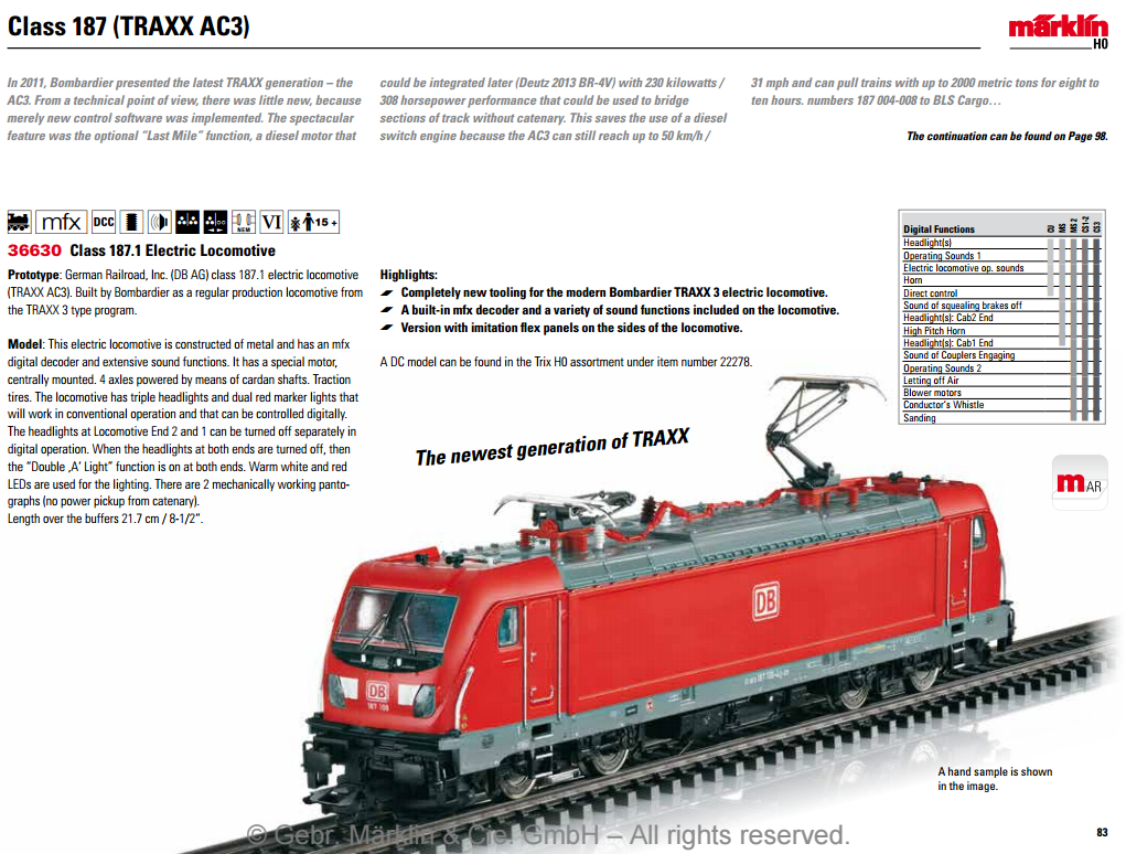 A model train
