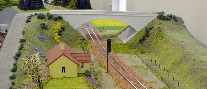 A model train