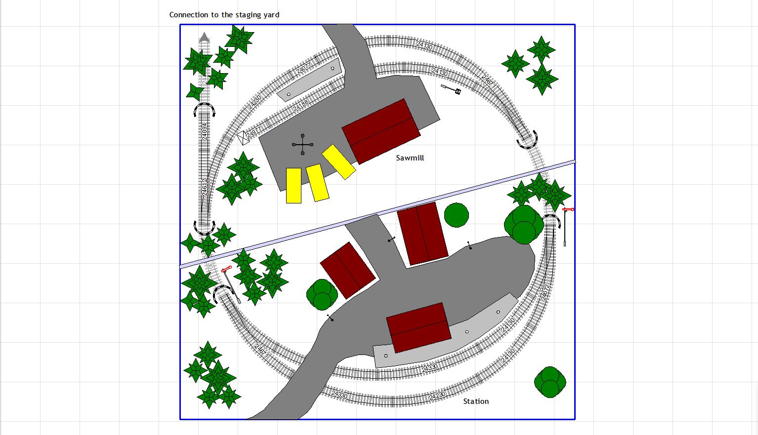 A model train