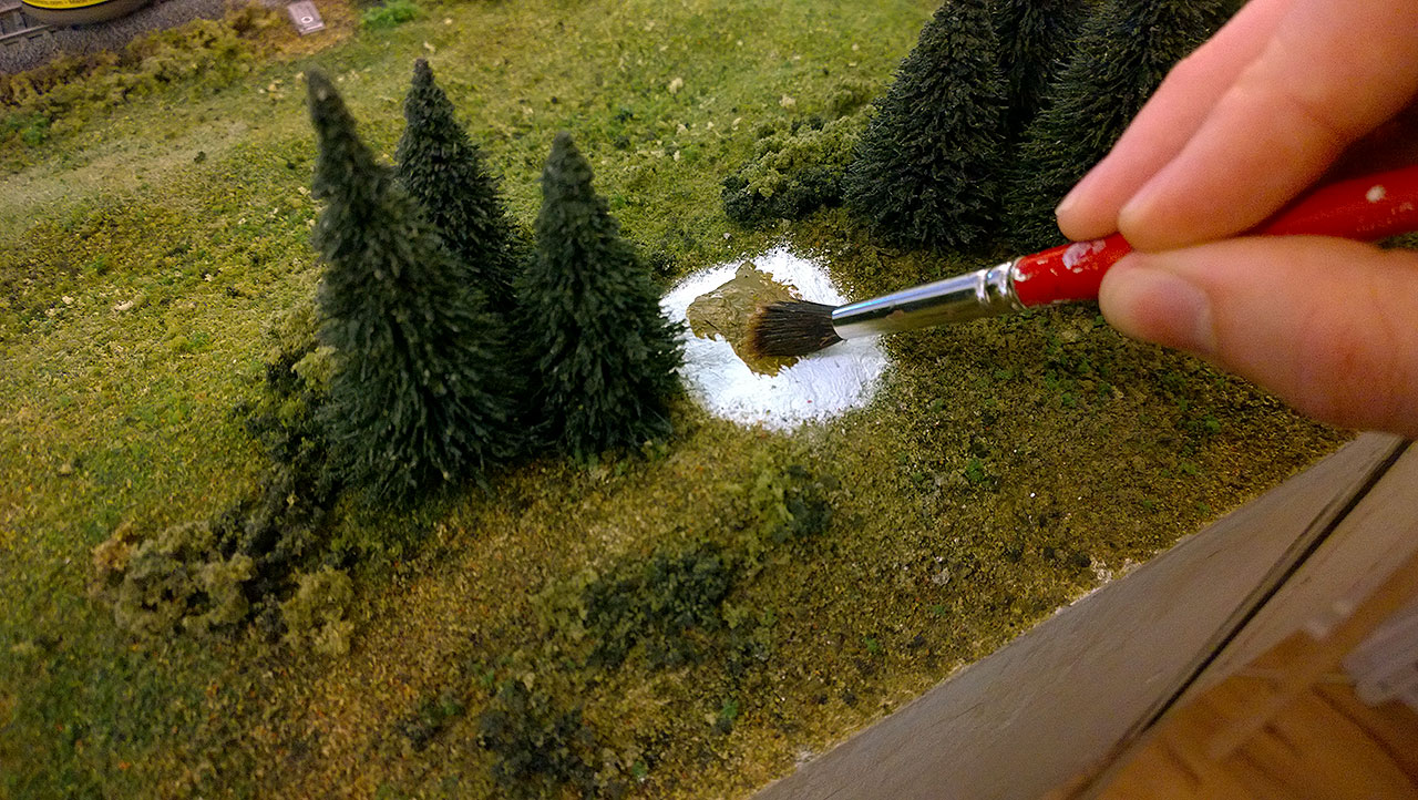 A model train