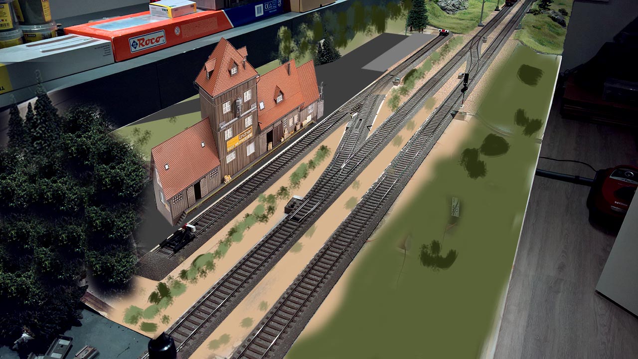 A model train