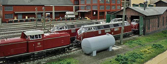 A model train
