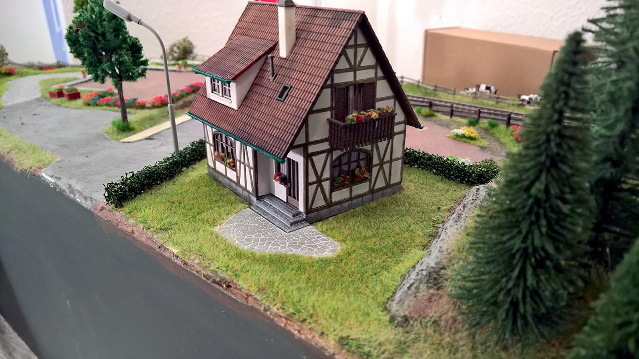 A model train