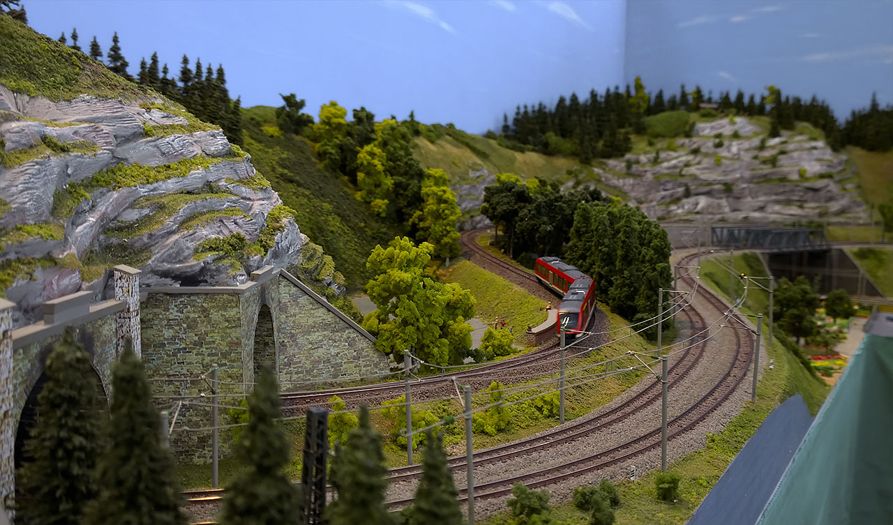 A model train