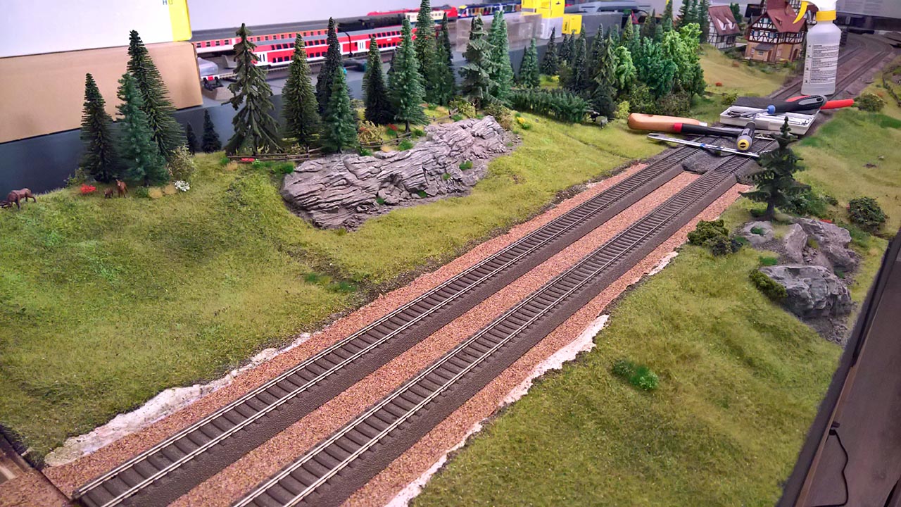 A model train