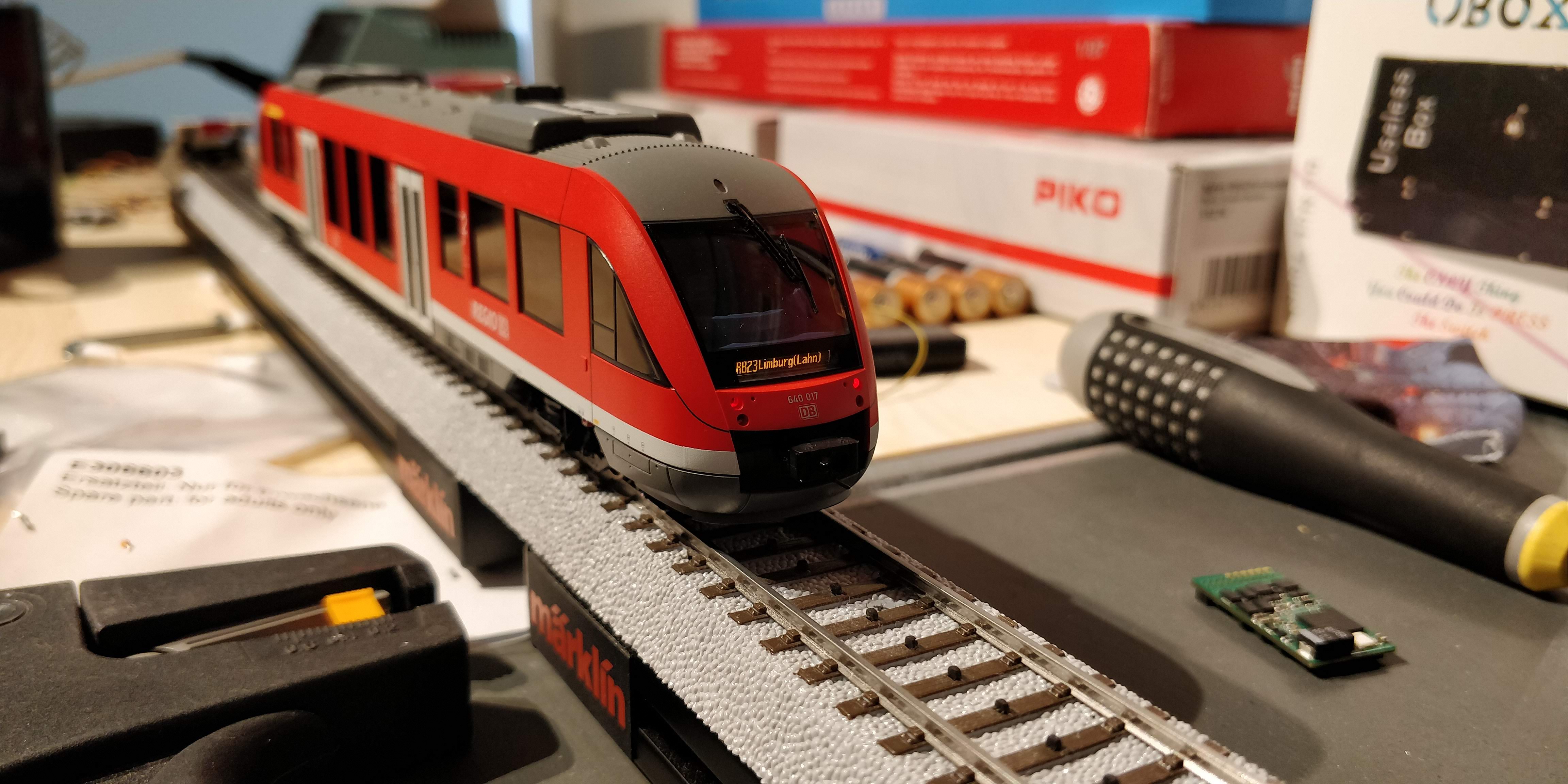 A model train