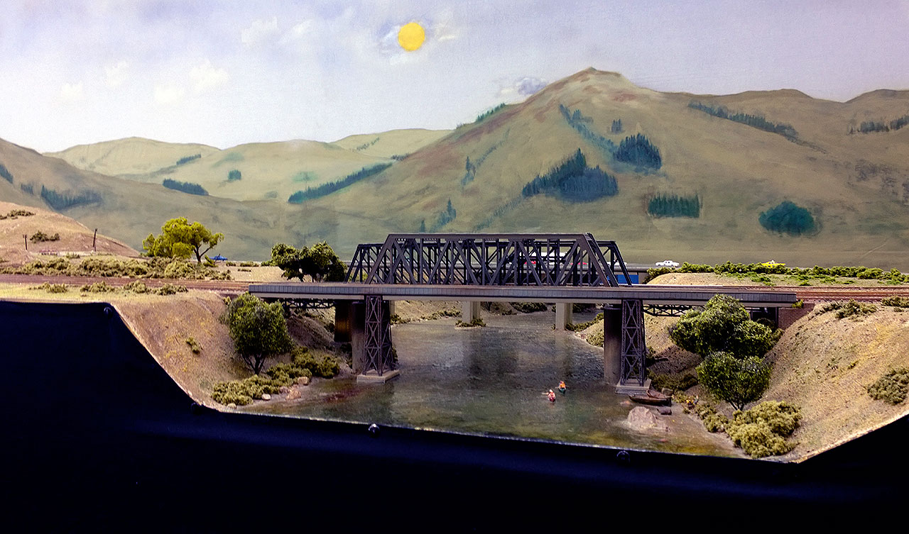 A model train