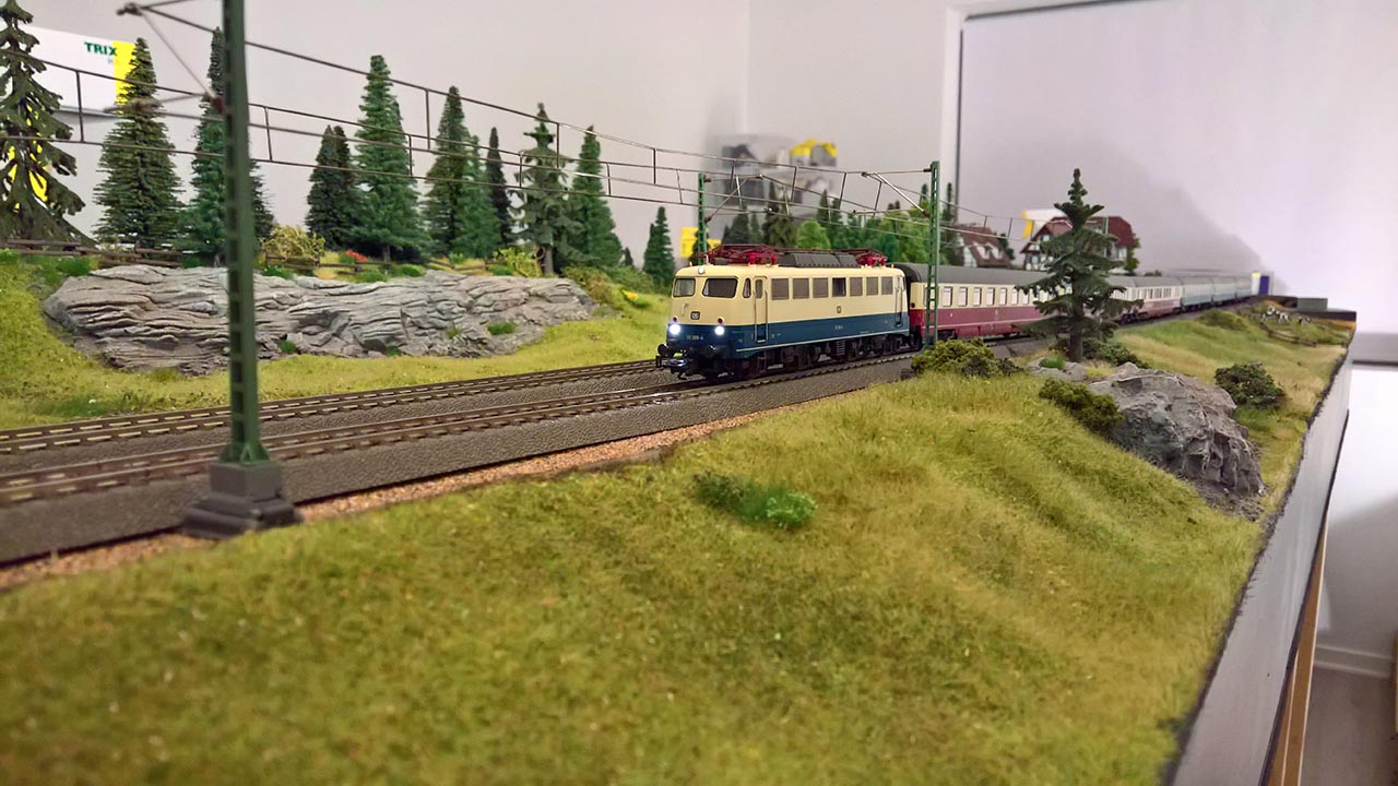 A model train