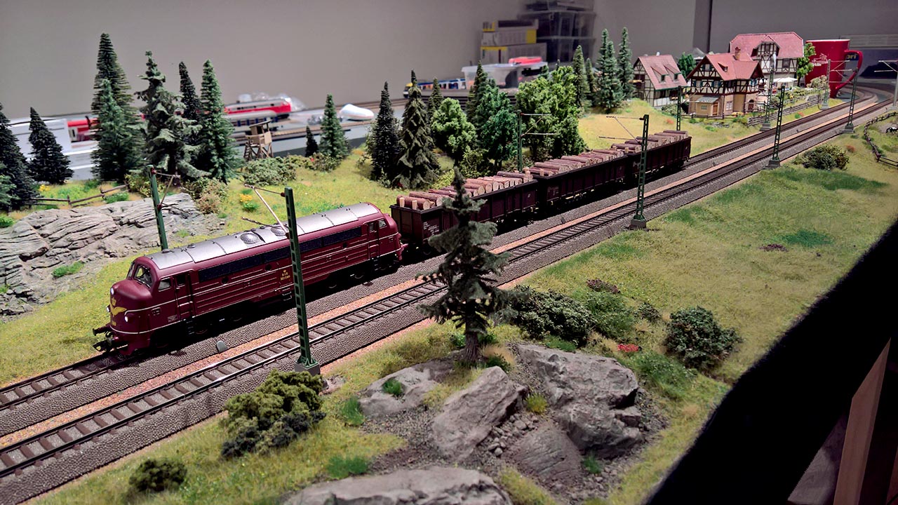 A model train