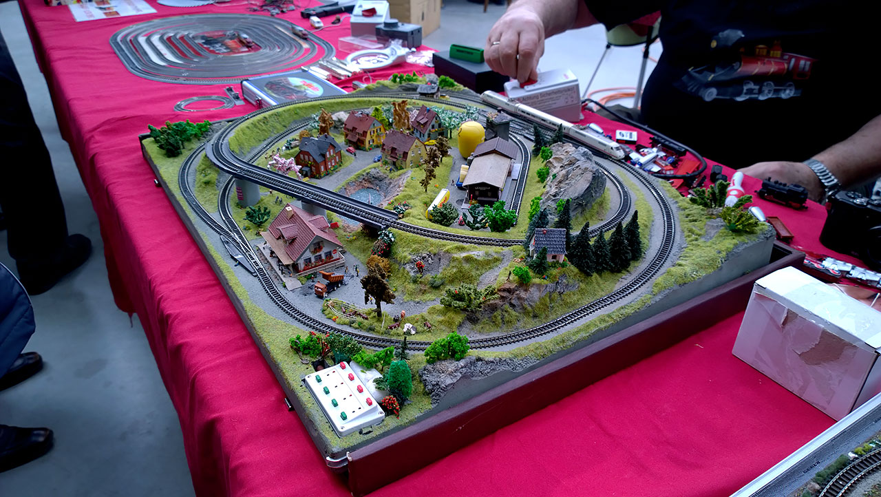 A model train