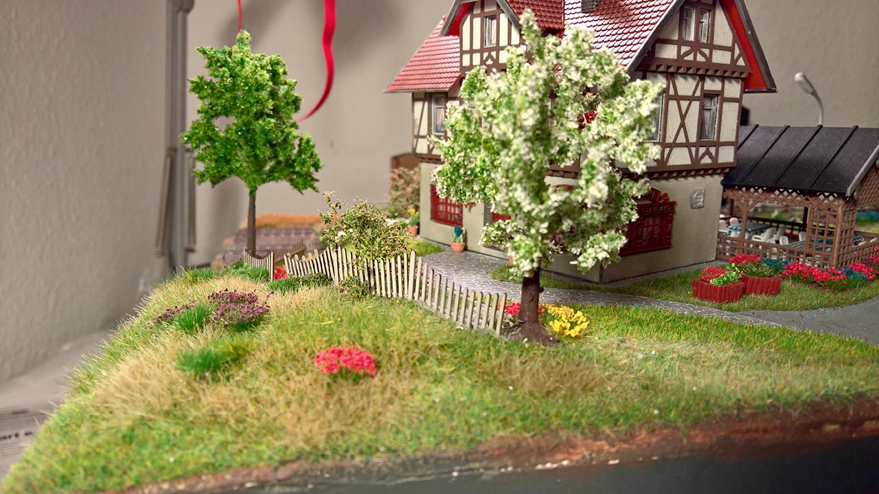 A model train