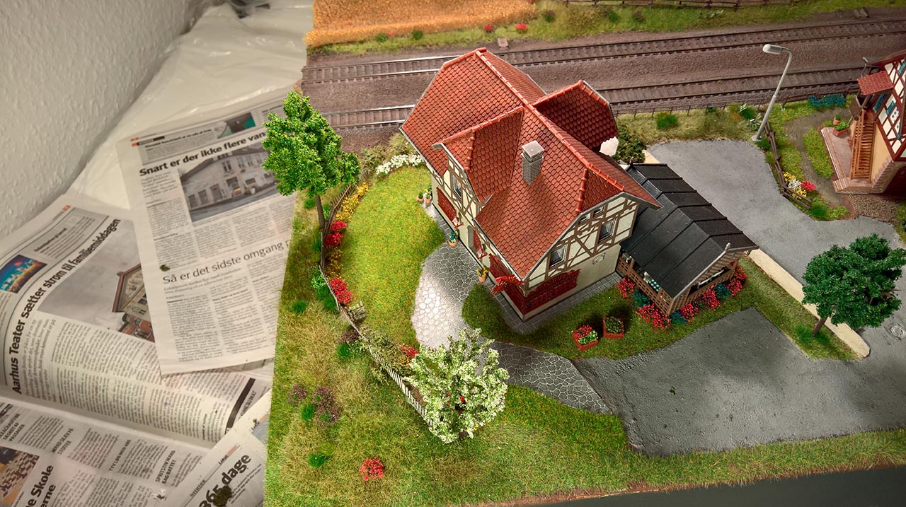 A model train