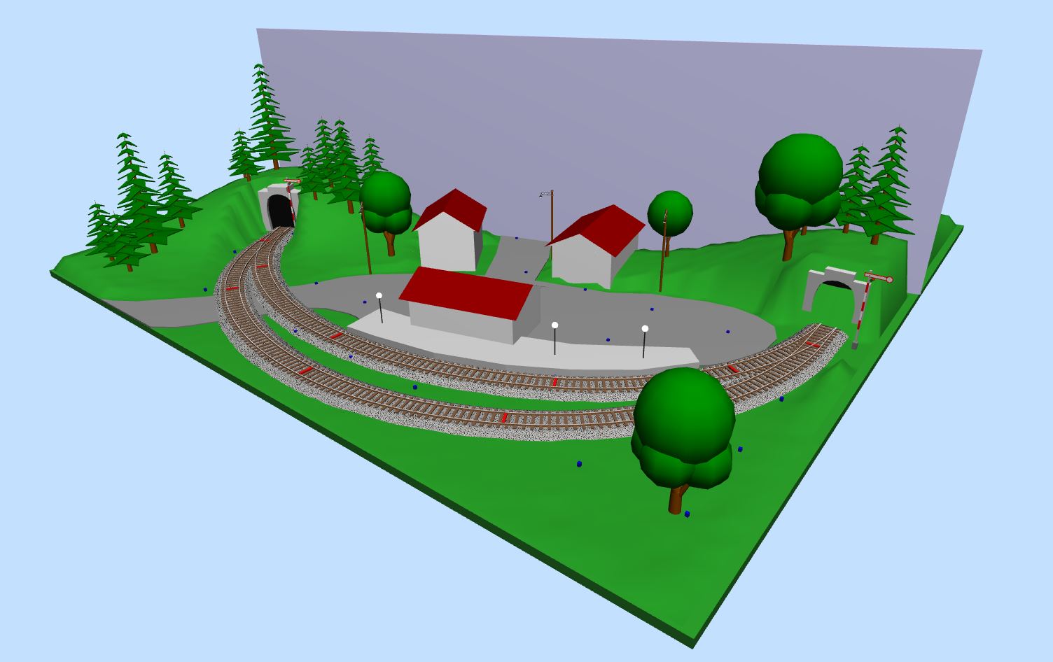 A model train