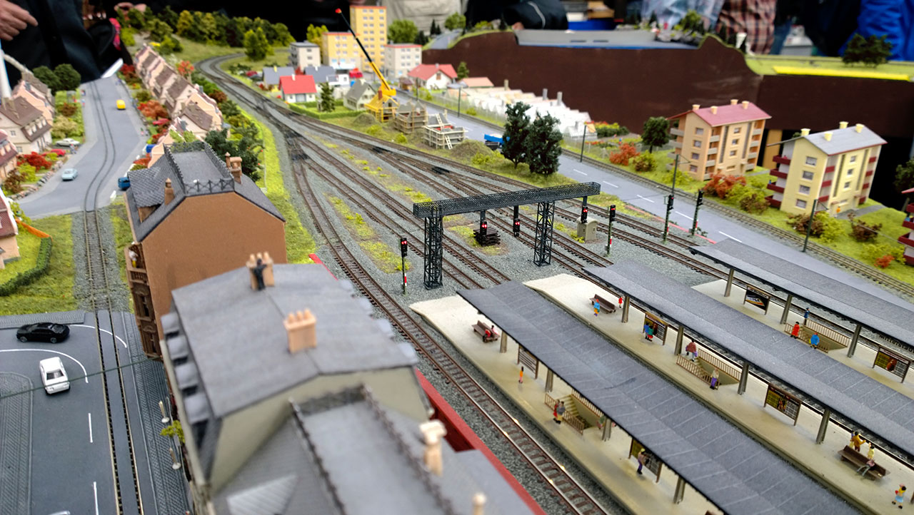 A model train