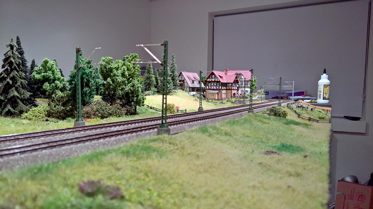 A model train