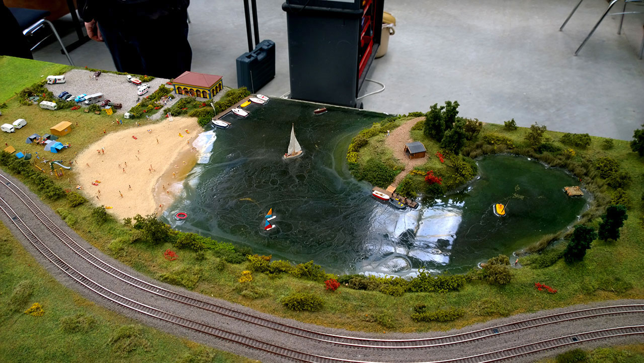 A model train