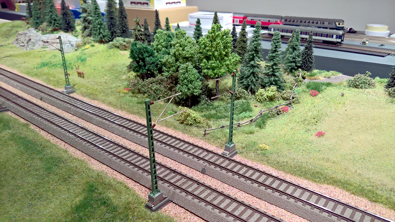 A model train