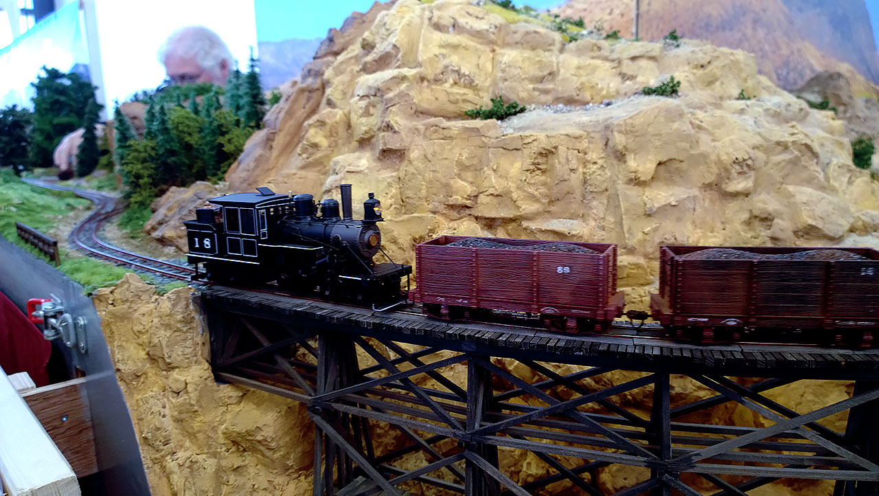 A model train