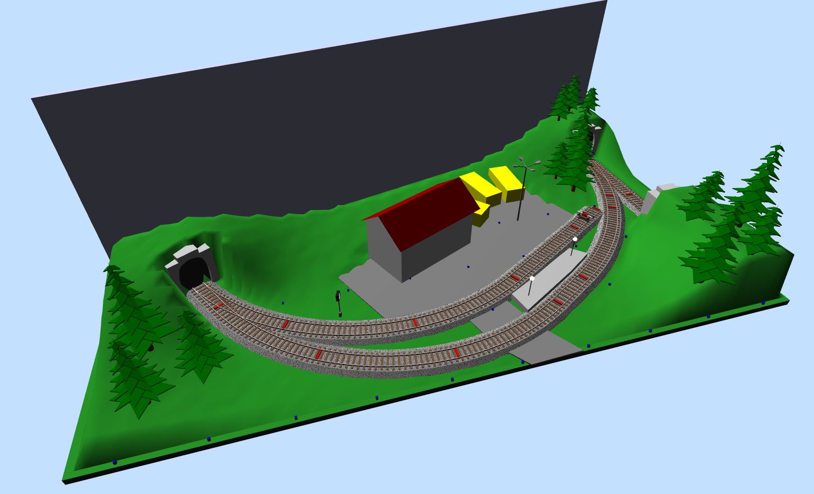 A model train
