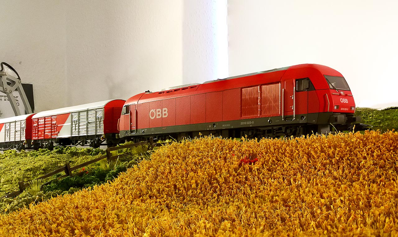 A model train