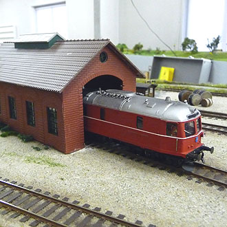 A model train