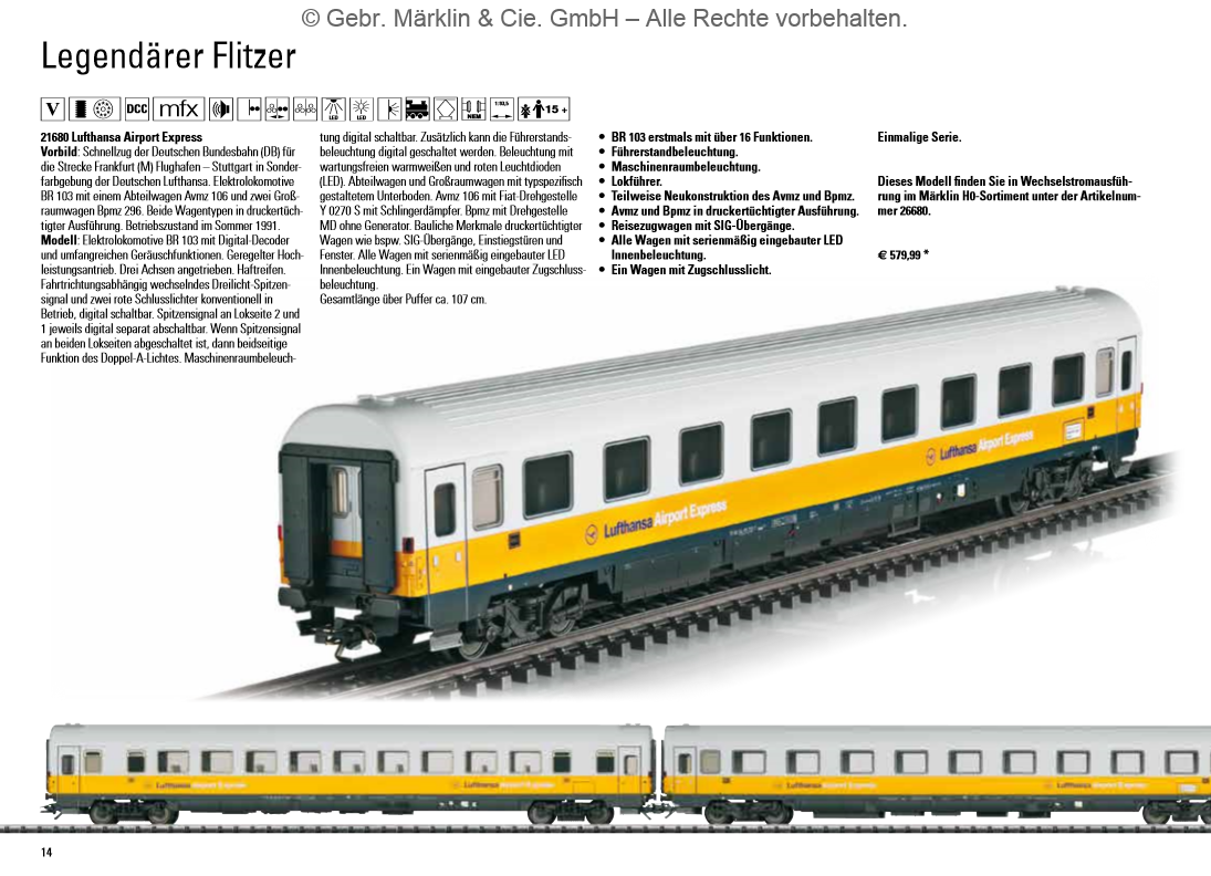 A model train